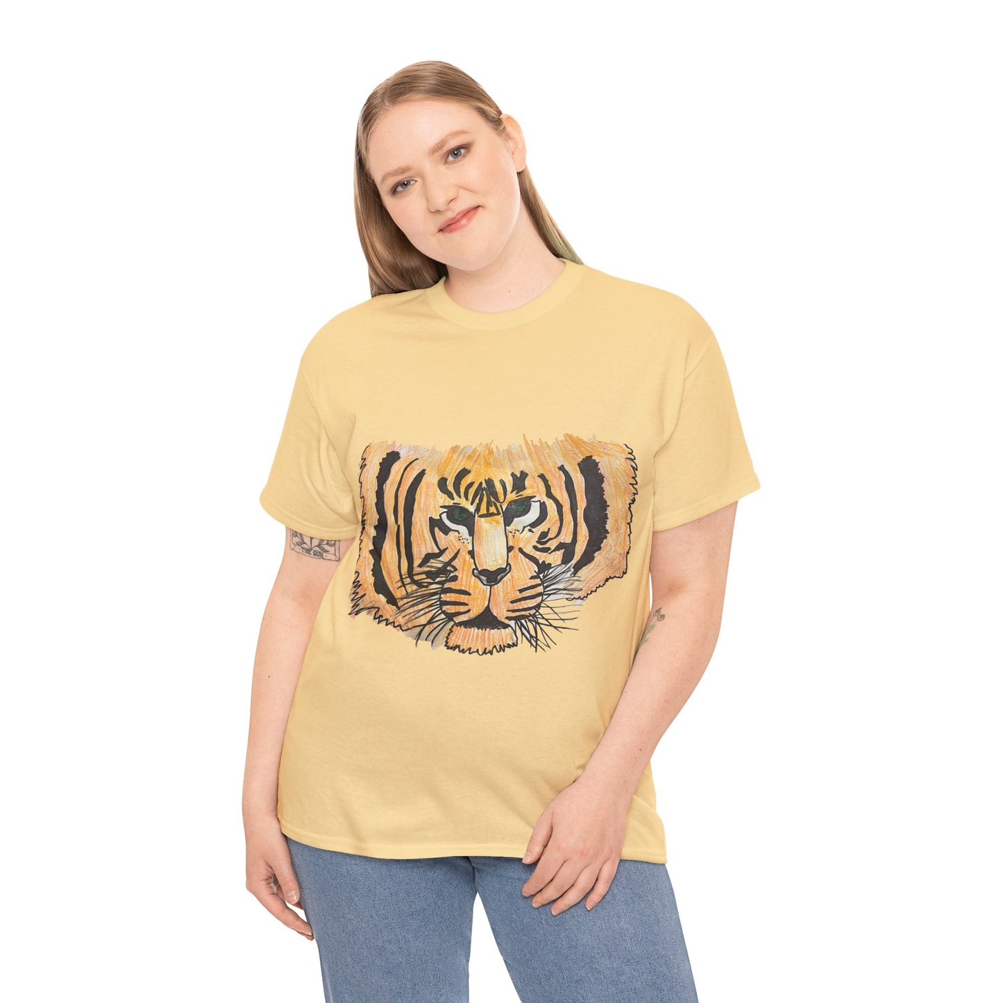 Unisex Heavy Cotton Tee: Lillian's Tiger