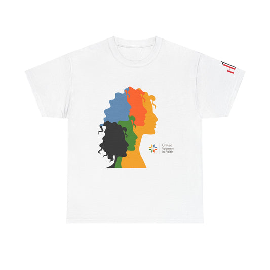 Unisex Heavy Cotton Tee - Artwork on Short Sleeves - Made Whole in Christ