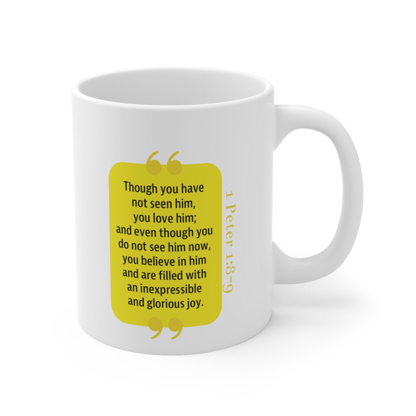 Ceramic Mug 11oz: Your Faith By Color - Yellow