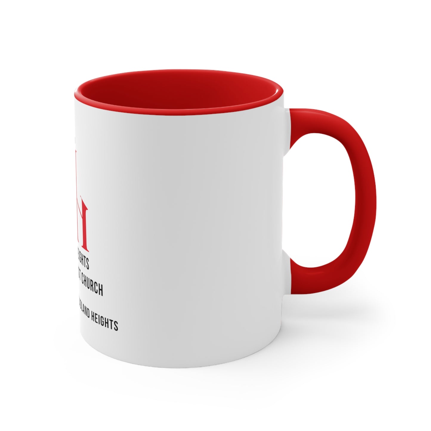 Headland Heights UMC Red Accent Coffee Mug, 11oz