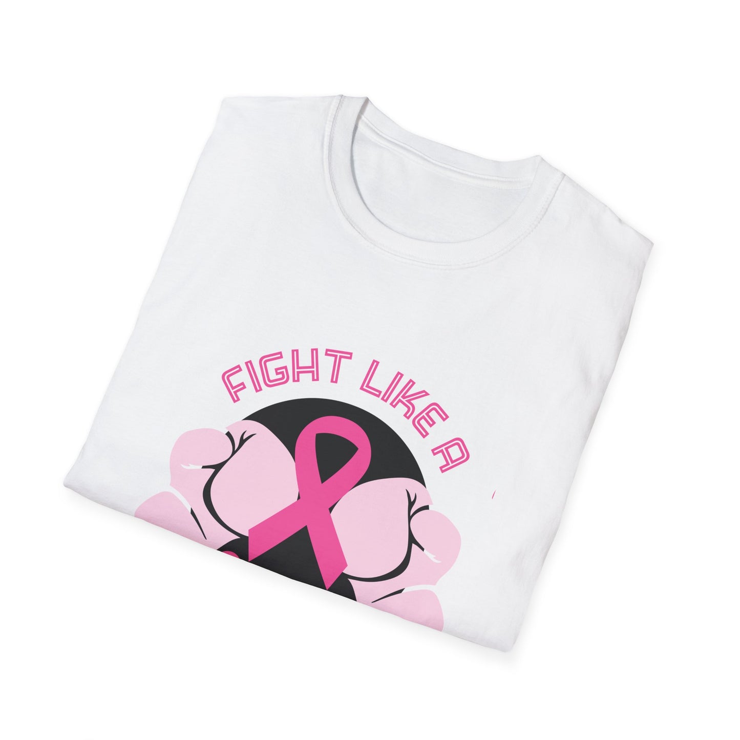 Breast Cancer Awareness: "Fight Like A Girl" Unisex Softstyle T-Shirt