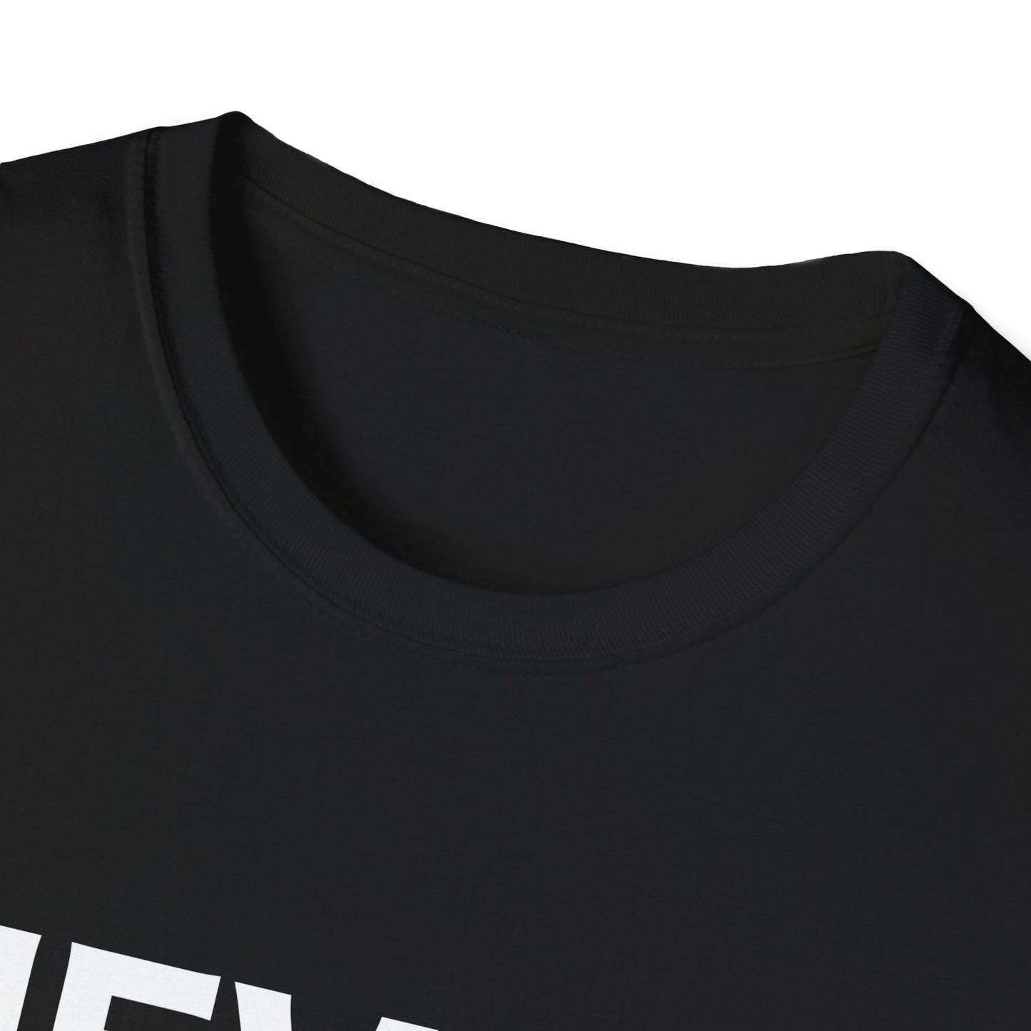 Breast Cancer Awareness: "Never Give Up" Unisex Softstyle T-Shirt