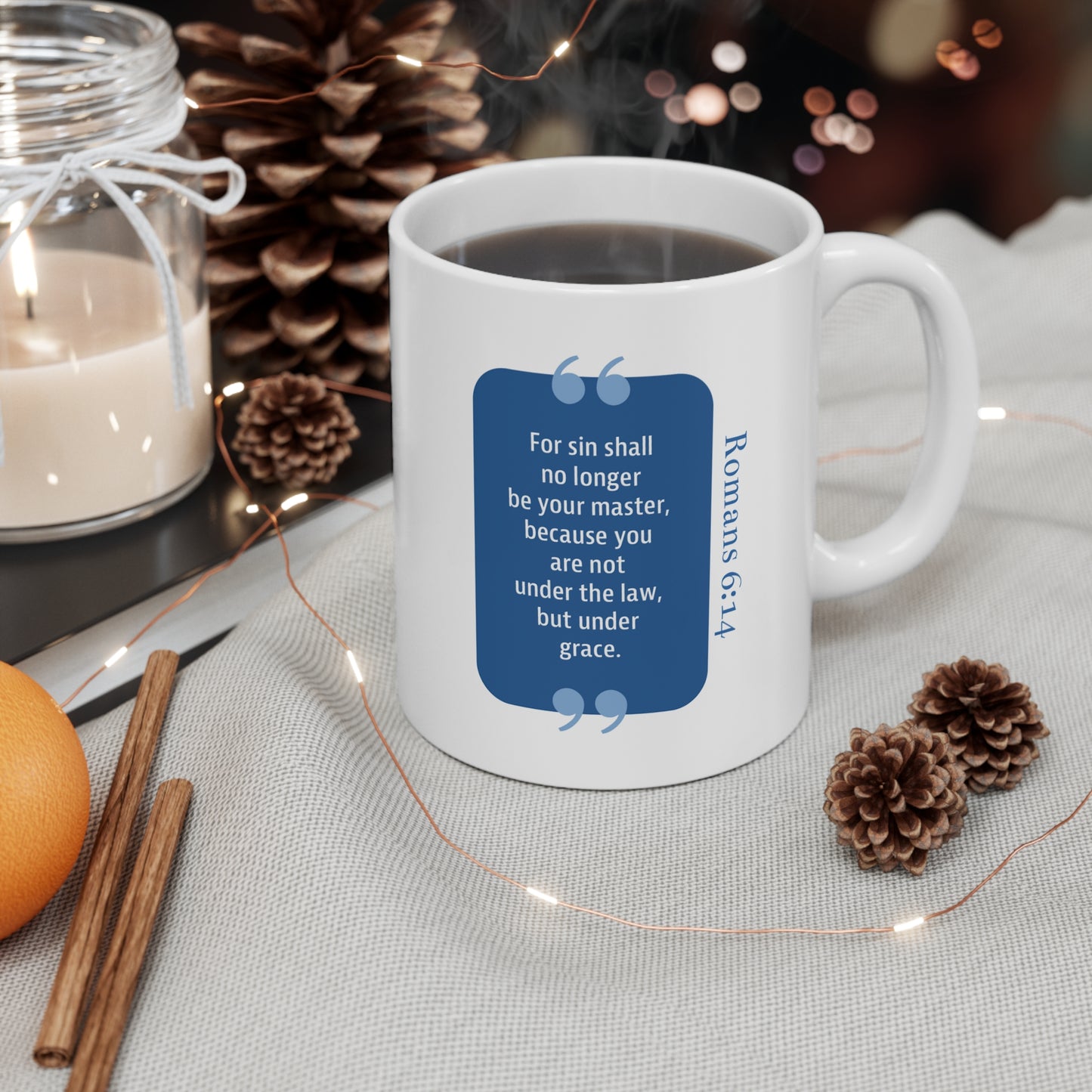 Ceramic Mug 11oz: Your Faith By Color - Blue