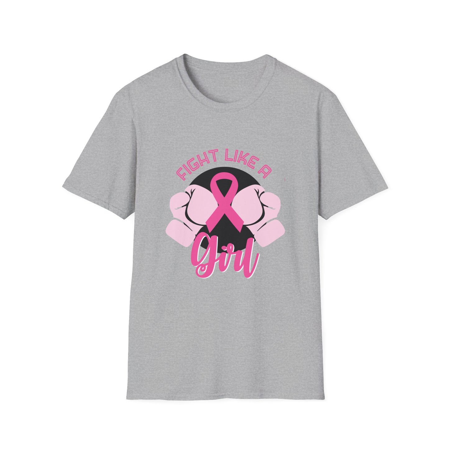Breast Cancer Awareness: "Fight Like A Girl" Unisex Softstyle T-Shirt
