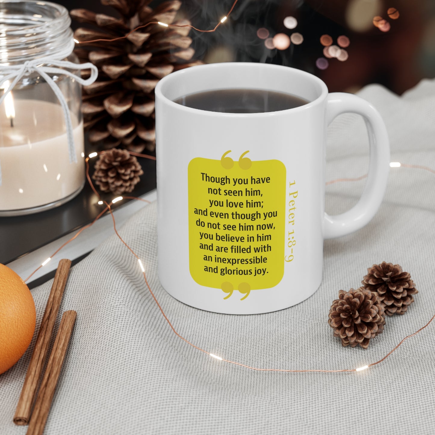 Ceramic Mug 11oz: Your Faith By Color - Yellow