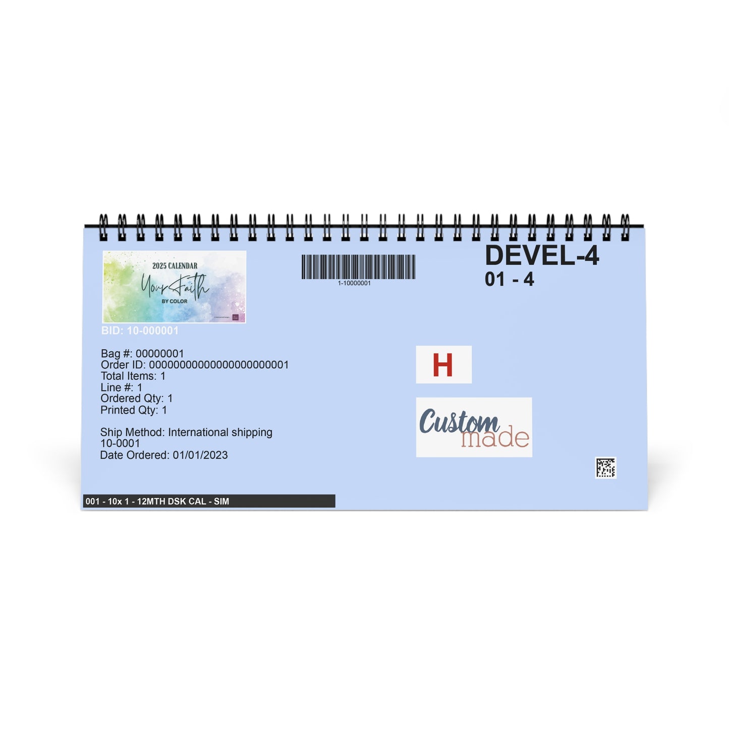 2025 Your Faith by Color Desk Calendar - 10" x 5"