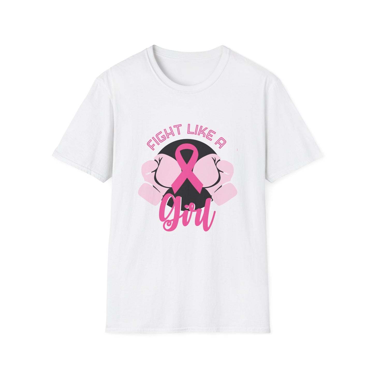 Breast Cancer Awareness: "Fight Like A Girl" Unisex Softstyle T-Shirt