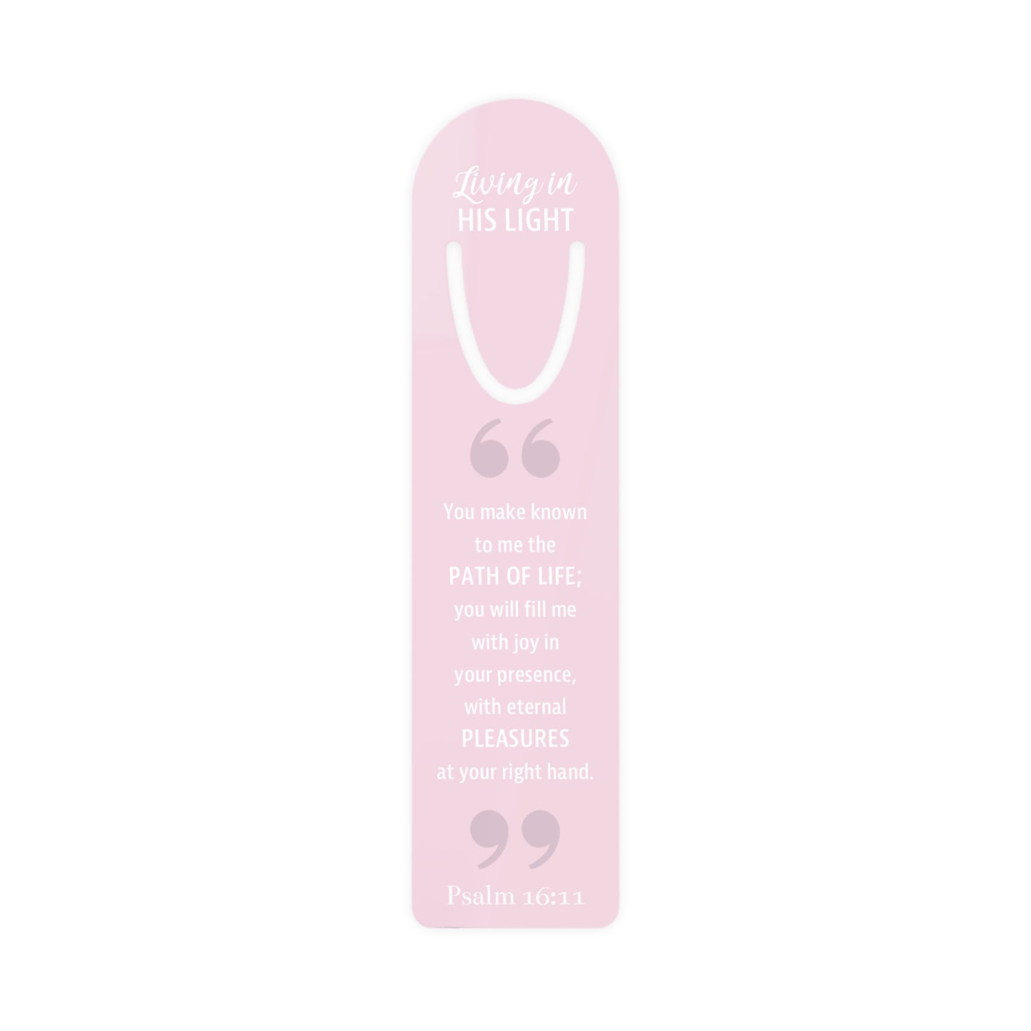 Bookmark: Your Faith By Color - Pink