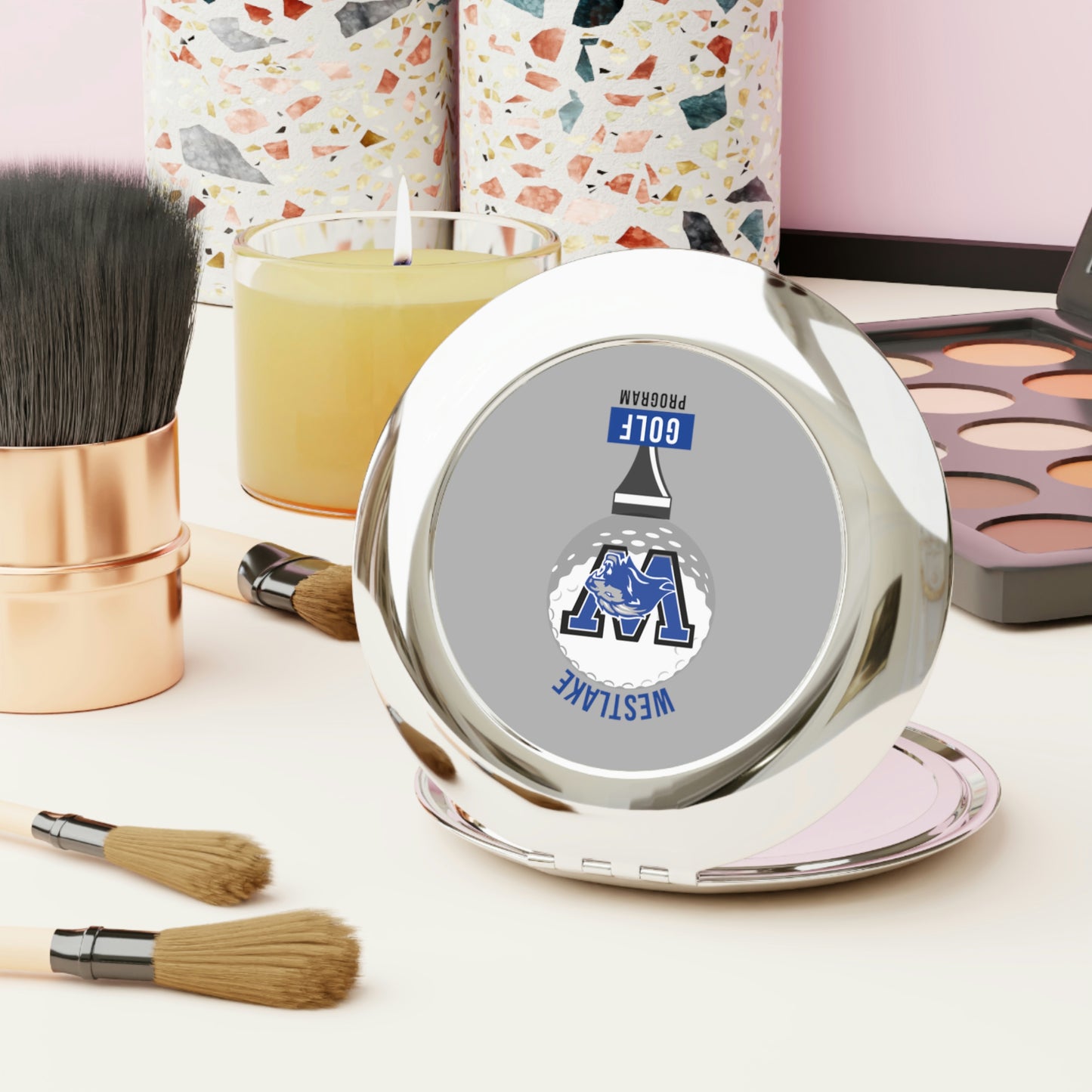 Westlake Golf Program Ladies Compact Travel Mirror