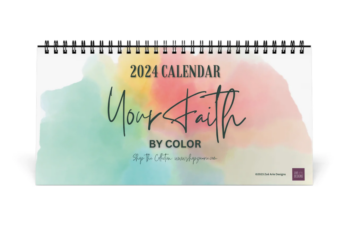 Your Faith by Color - 2024 Desktop Calendar Image