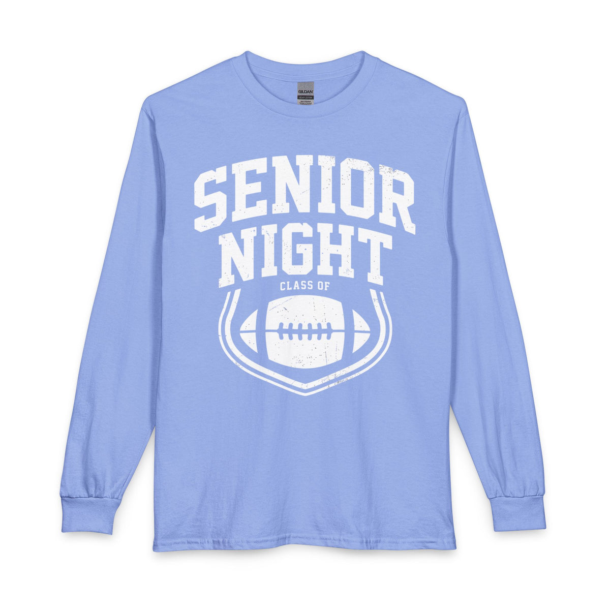 Senior Night Football Mockup - Unisex Long Sleeve T-Shirt