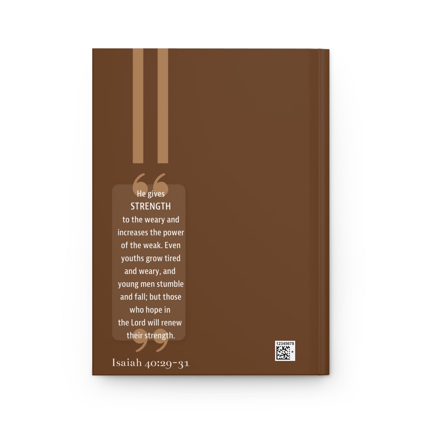 Your Faith by Color Hard Cover Journal - Brown