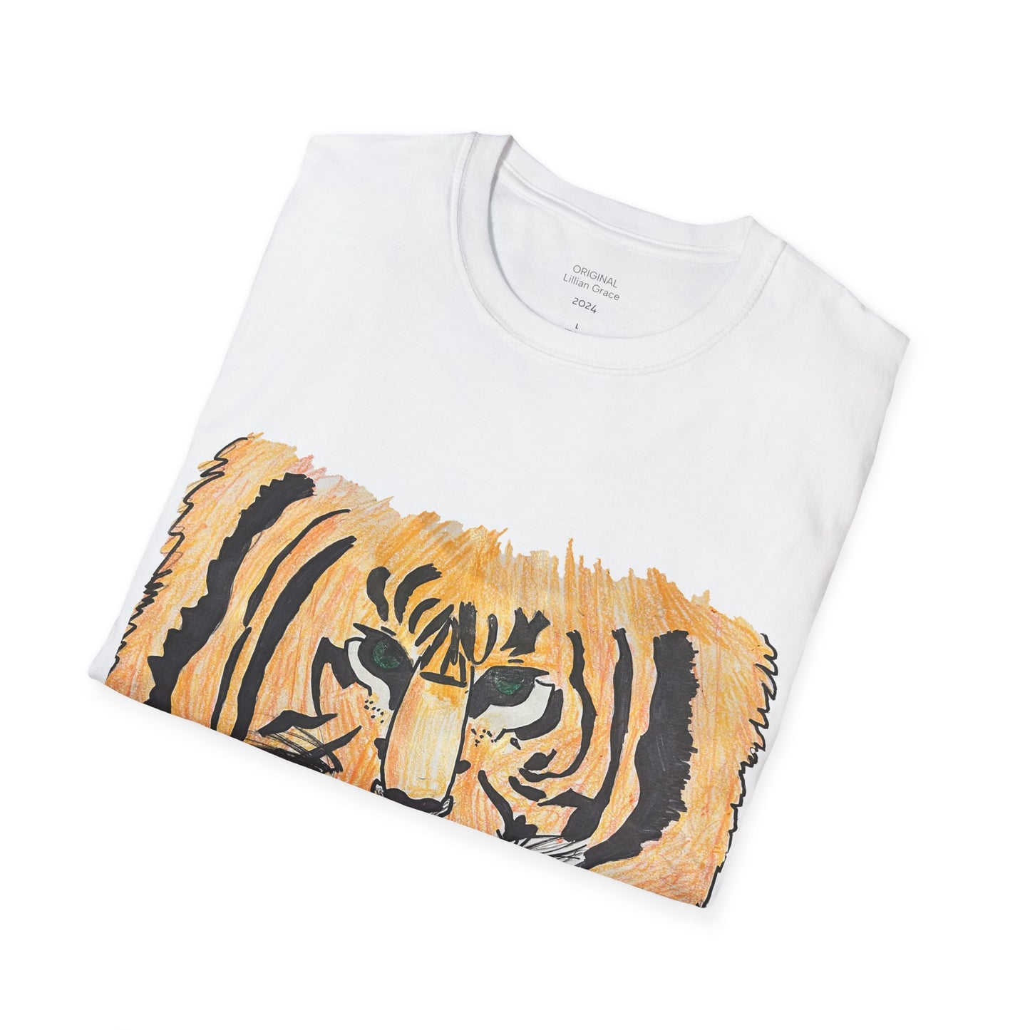 Unisex Softstyle T-Shirt- Lillian's Tiger and Quote
