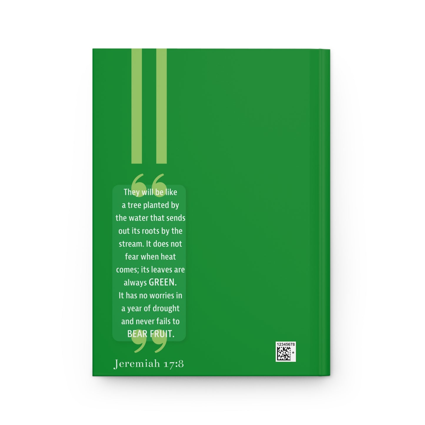 Your Faith by Color Hard Cover Journal - Green