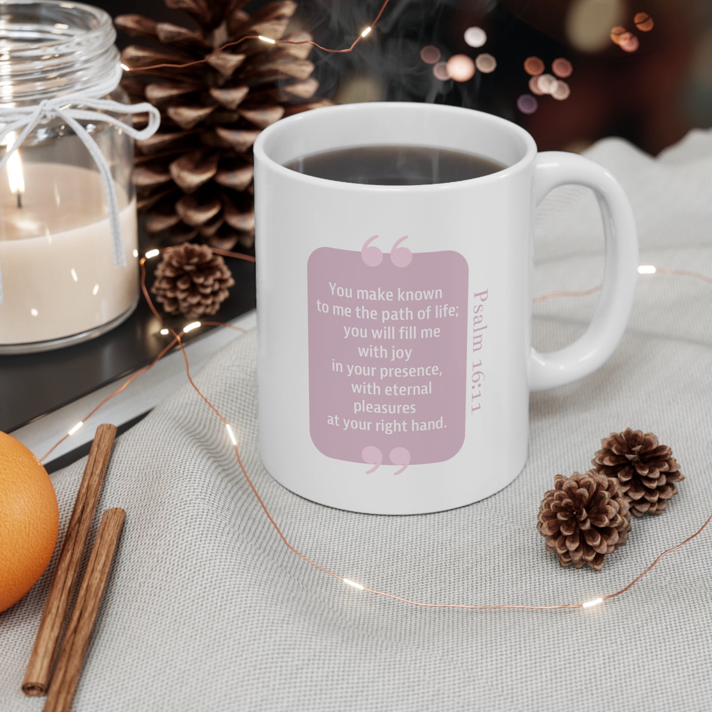 Ceramic Mug 11oz: Your Faith By Color - Pink