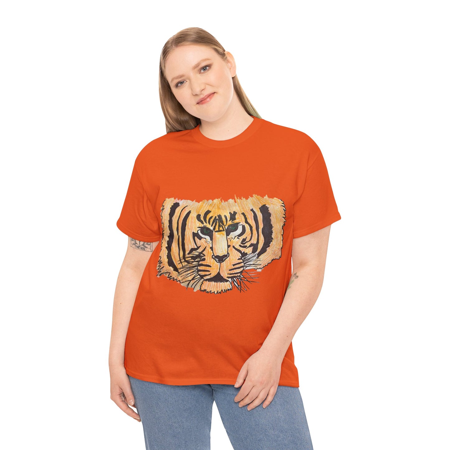Unisex Heavy Cotton Tee: Lillian's Tiger
