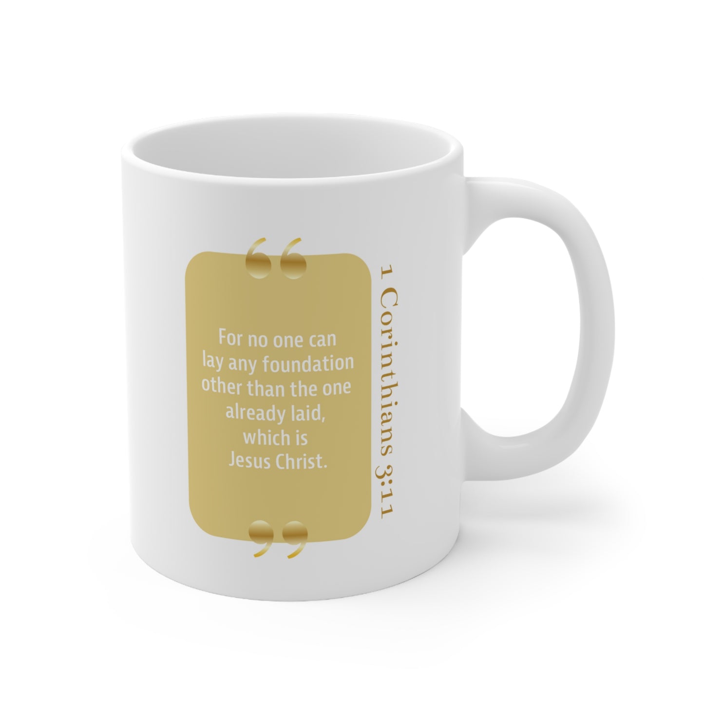 Ceramic Mug 11oz: Your Faith By Color - Gold