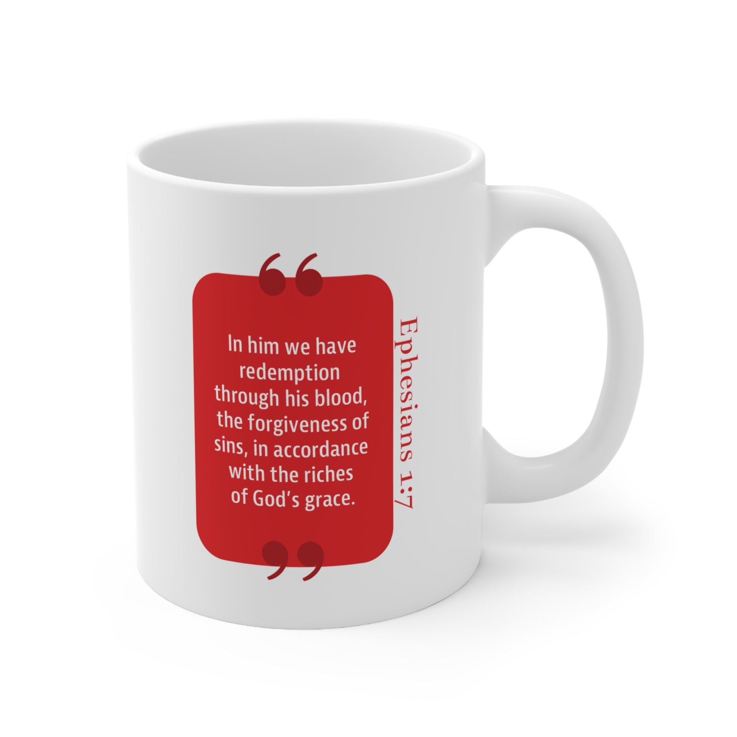 Ceramic Mug 11oz: Your Faith By Color - Red