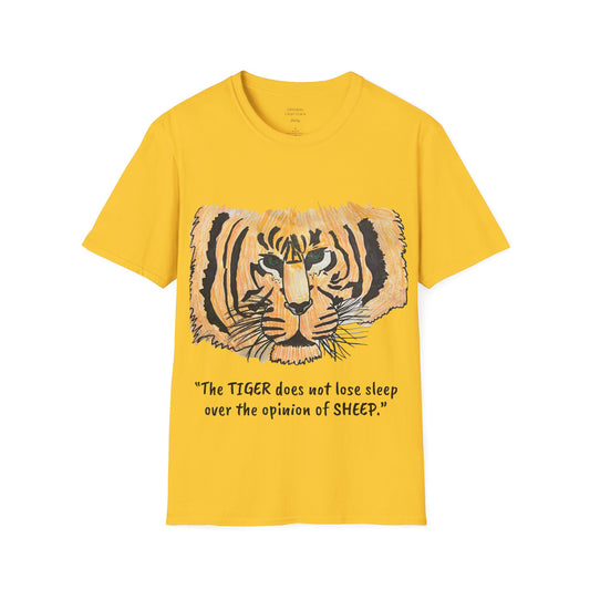 Unisex Softstyle T-Shirt- Lillian's Tiger and Quote