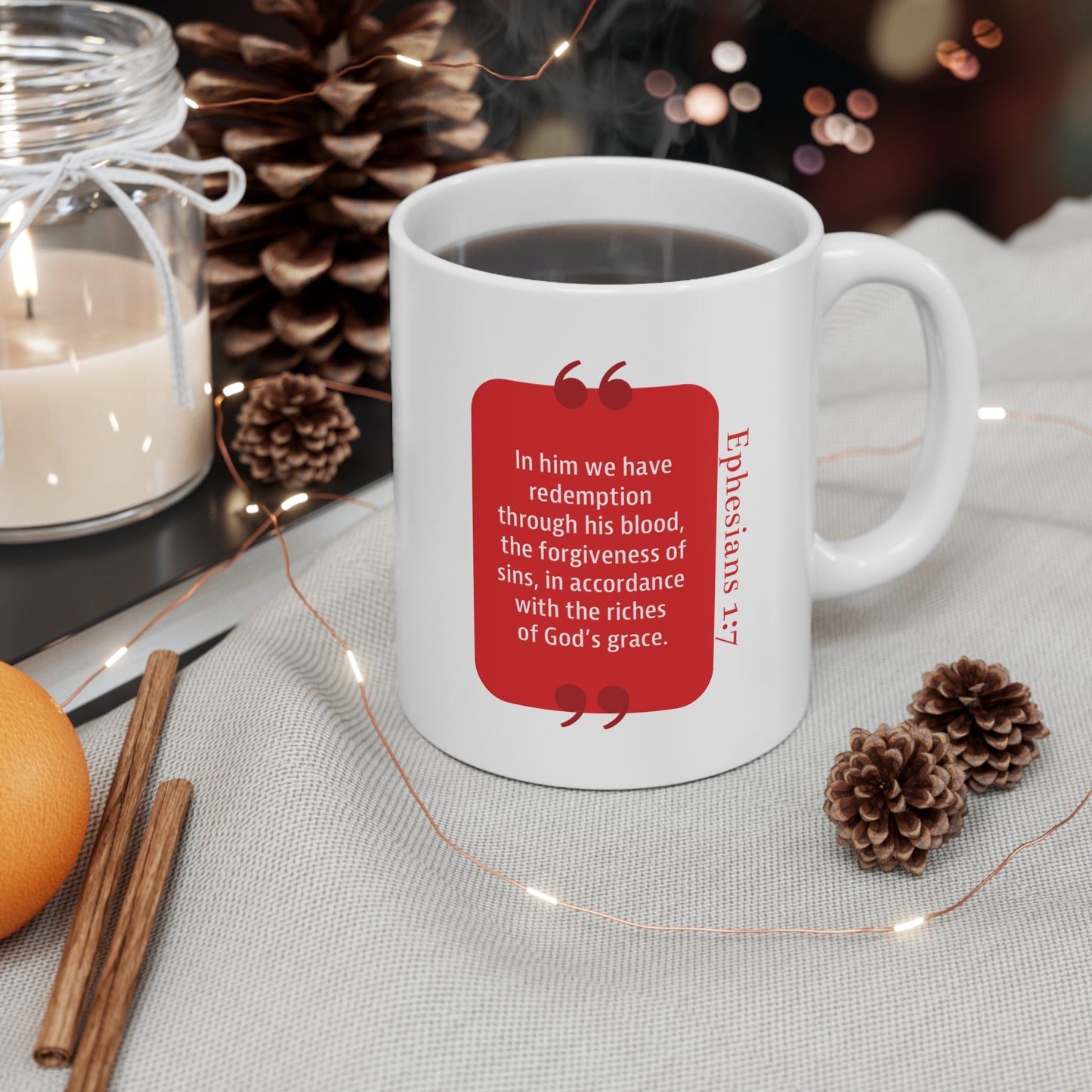 Ceramic Mug 11oz: Your Faith By Color - Red