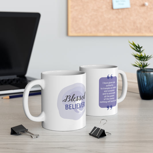 Ceramic Mug 11oz: Your Faith By Color - Purple