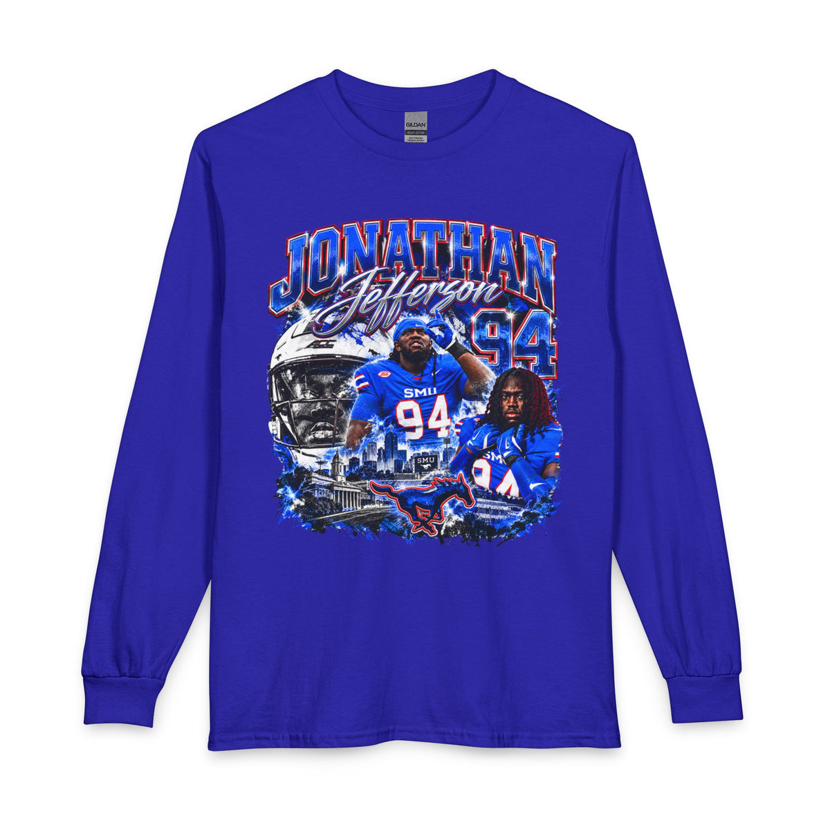 Senior Night Football Mockup - Unisex Long Sleeve T-Shirt - Without Personalization