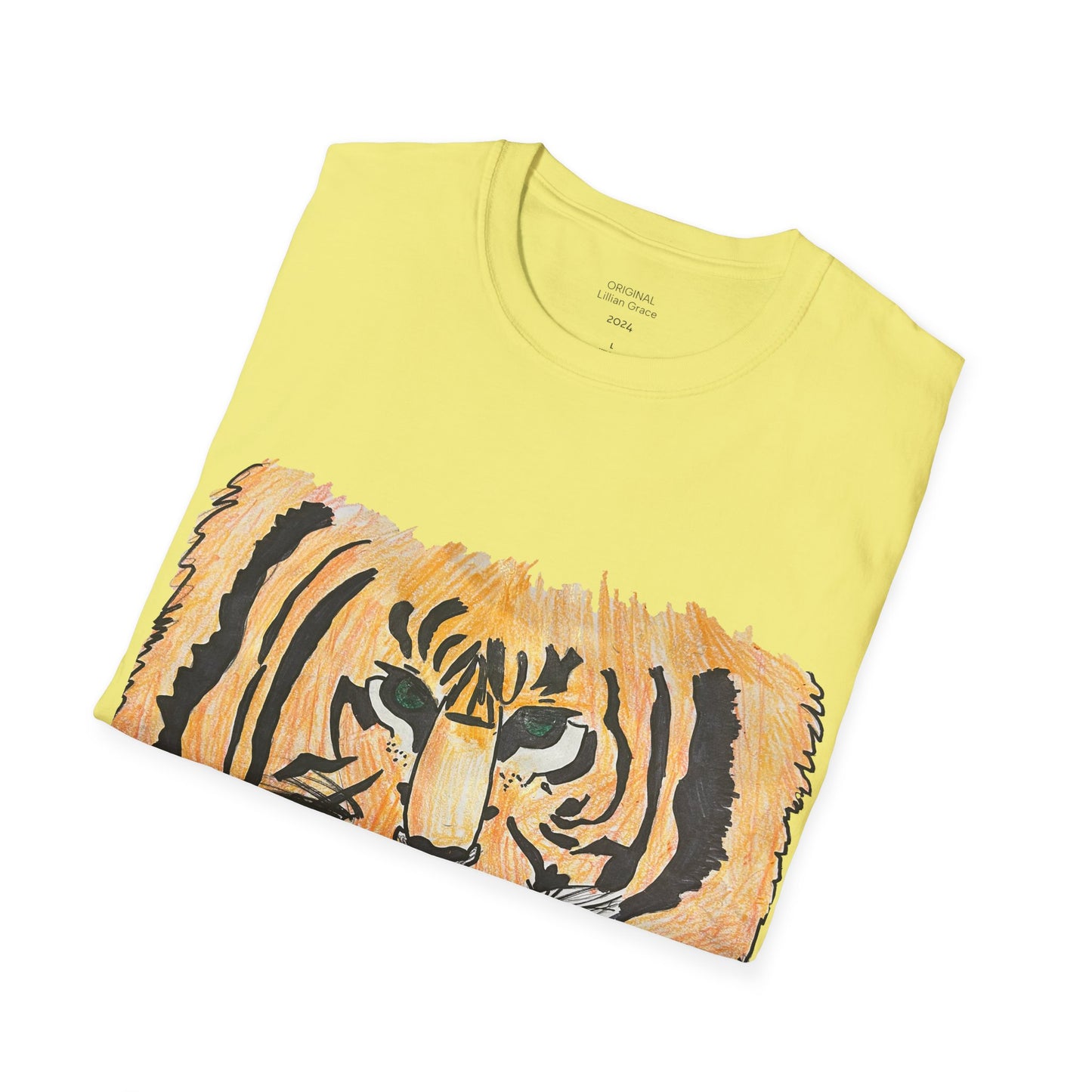 Unisex Softstyle T-Shirt- Lillian's Tiger and Quote