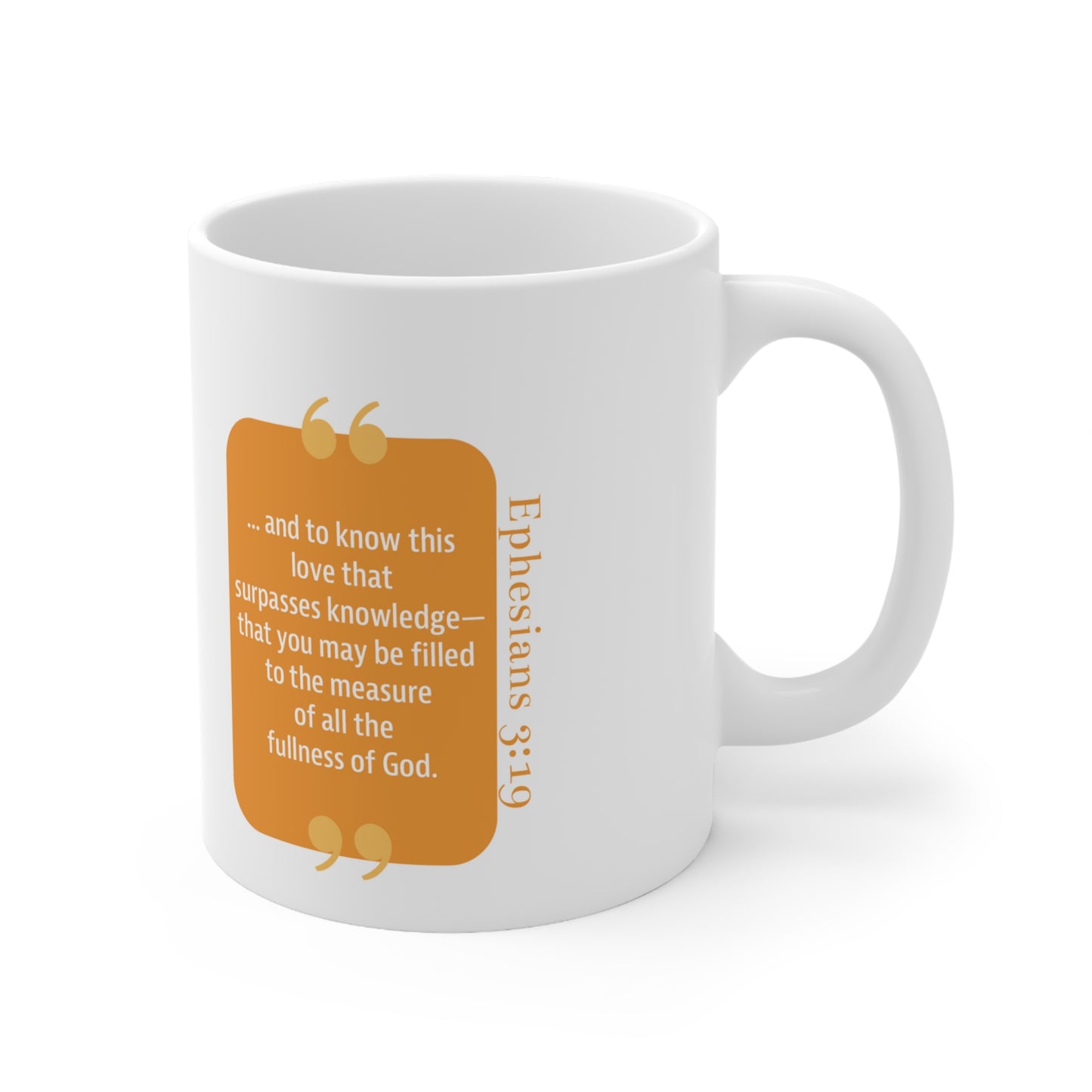 Ceramic Mug 11oz: Your Faith By Color - Orange