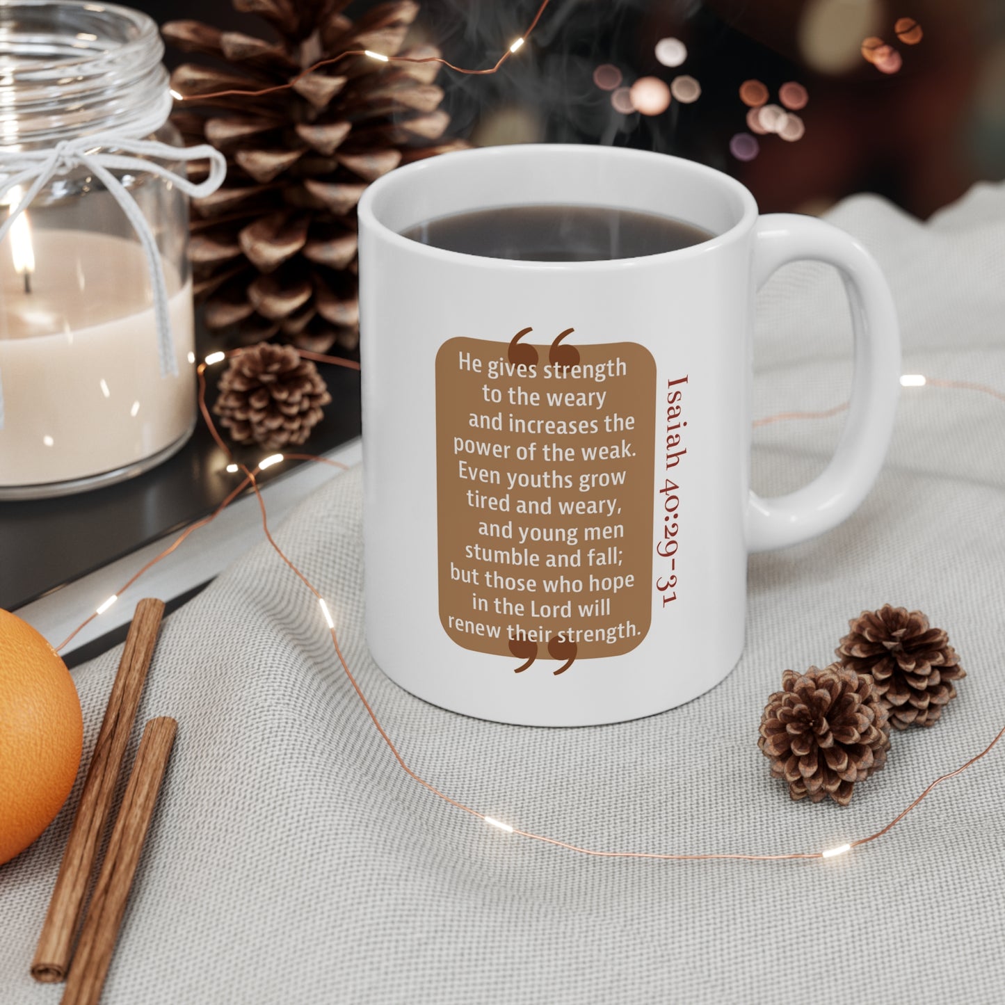 Ceramic Mug 11oz: Your Faith By Color - Brown