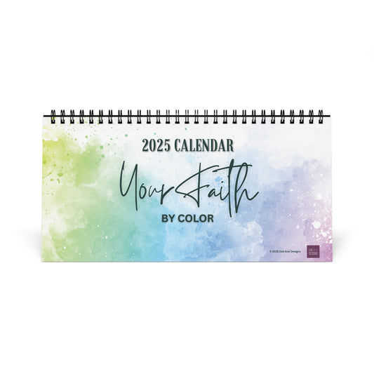 2025 Your Faith by Color Desk Calendar - 10" x 5"