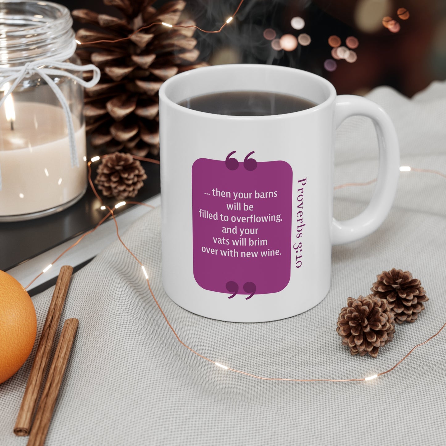 Ceramic Mug 11oz: Your Faith By Color - Wine