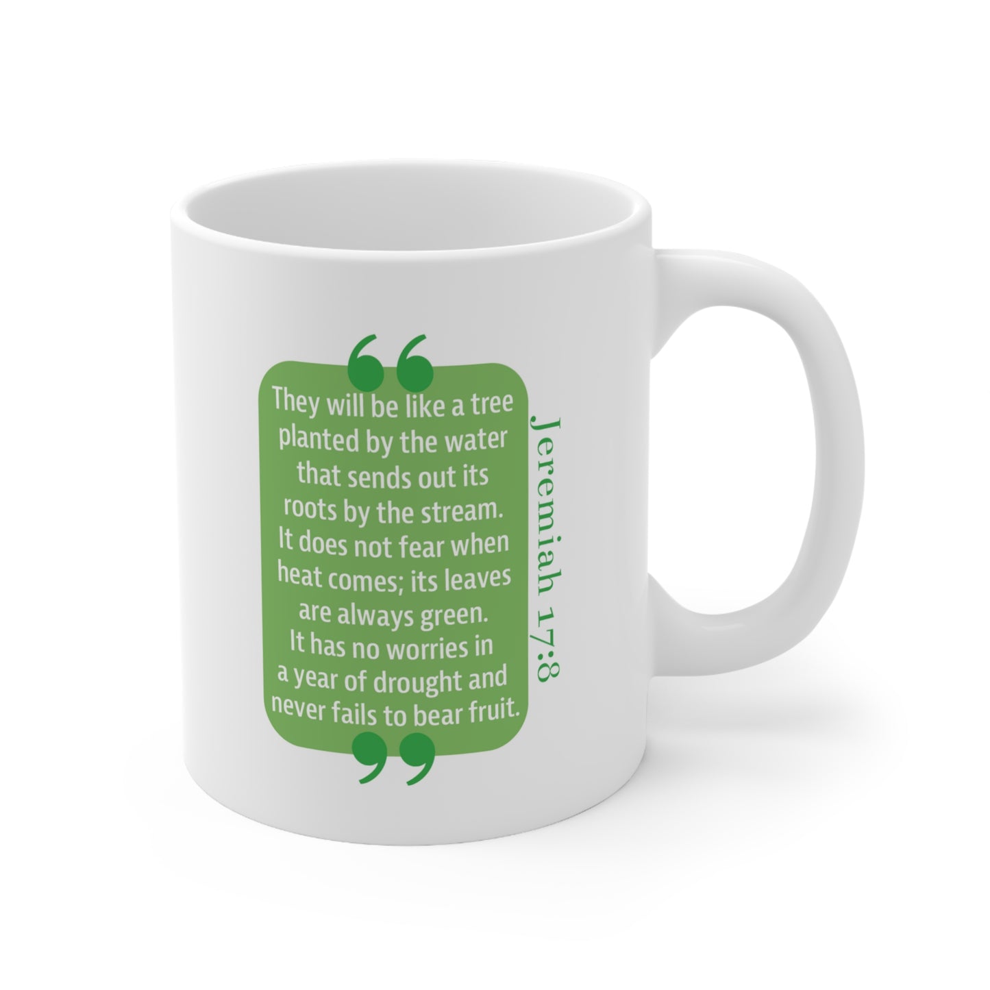 Ceramic Mug 11oz: Your Faith By Color - Green