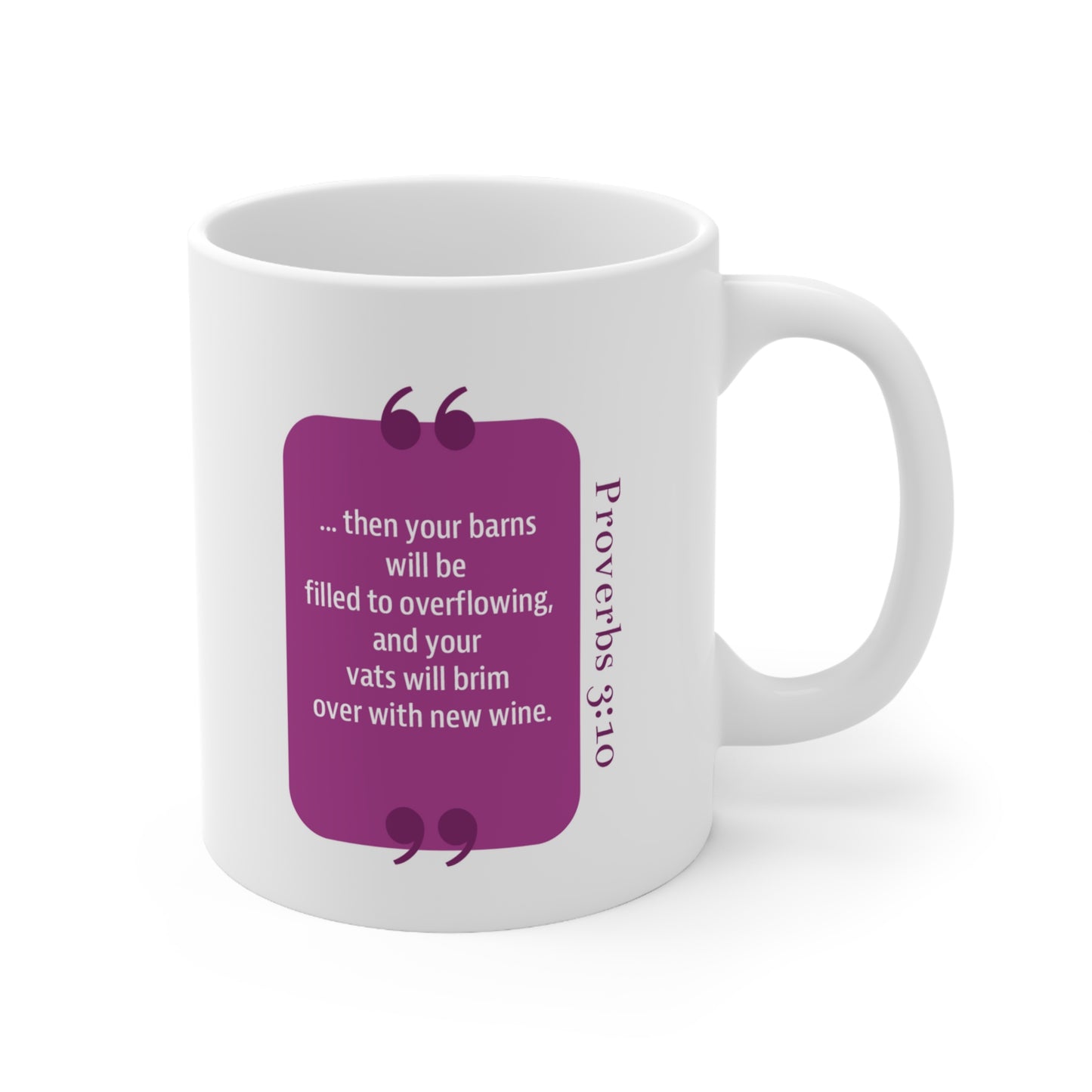 Ceramic Mug 11oz: Your Faith By Color - Wine