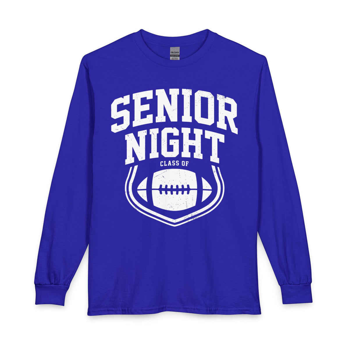 Senior Night Football Mockup - Unisex Long Sleeve T-Shirt