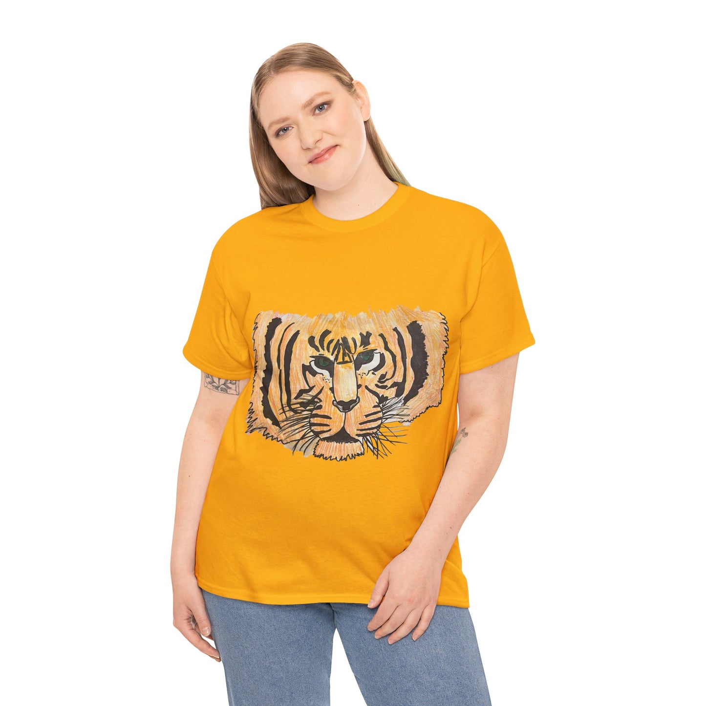 Unisex Heavy Cotton Tee: Lillian's Tiger