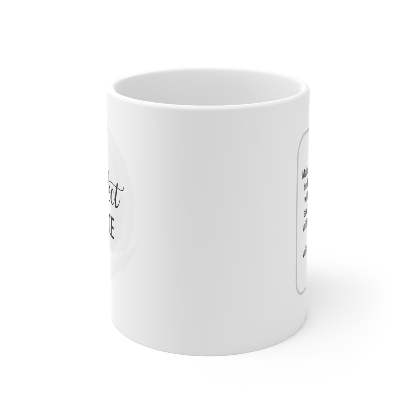 Ceramic Mug 11oz: Your Faith By Color - White