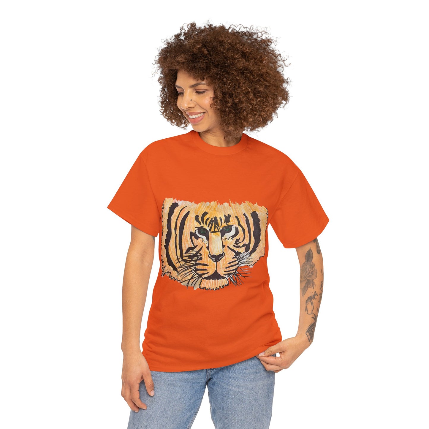 Unisex Heavy Cotton Tee: Lillian's Tiger