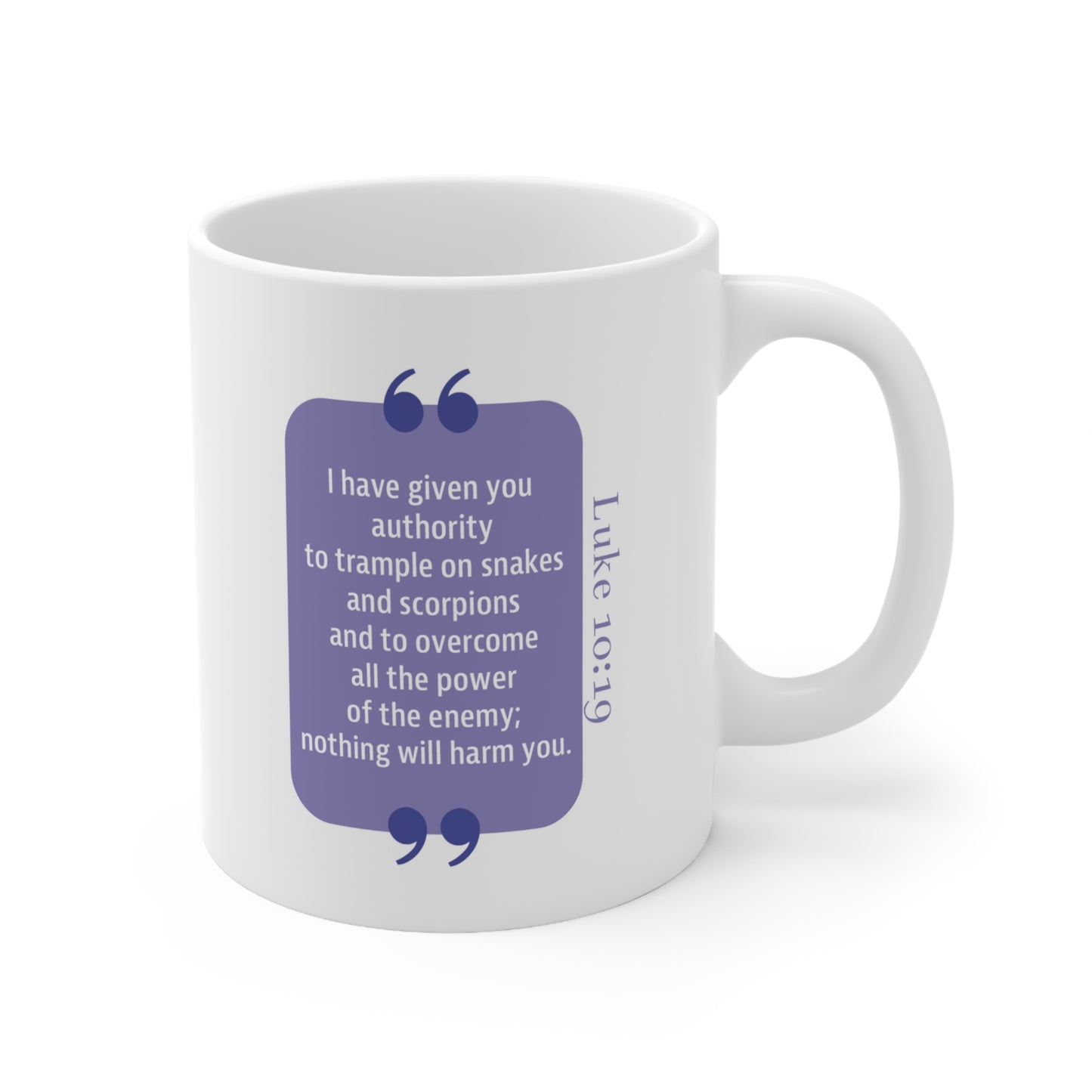 Ceramic Mug 11oz: Your Faith By Color - Purple