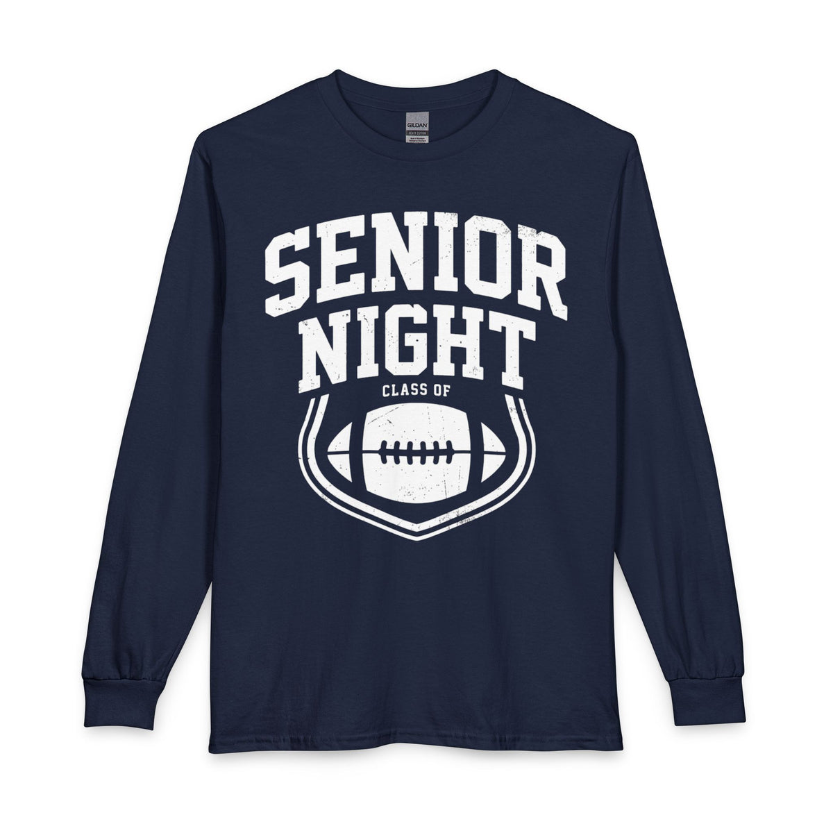 Senior Night Football Mockup - Unisex Long Sleeve T-Shirt