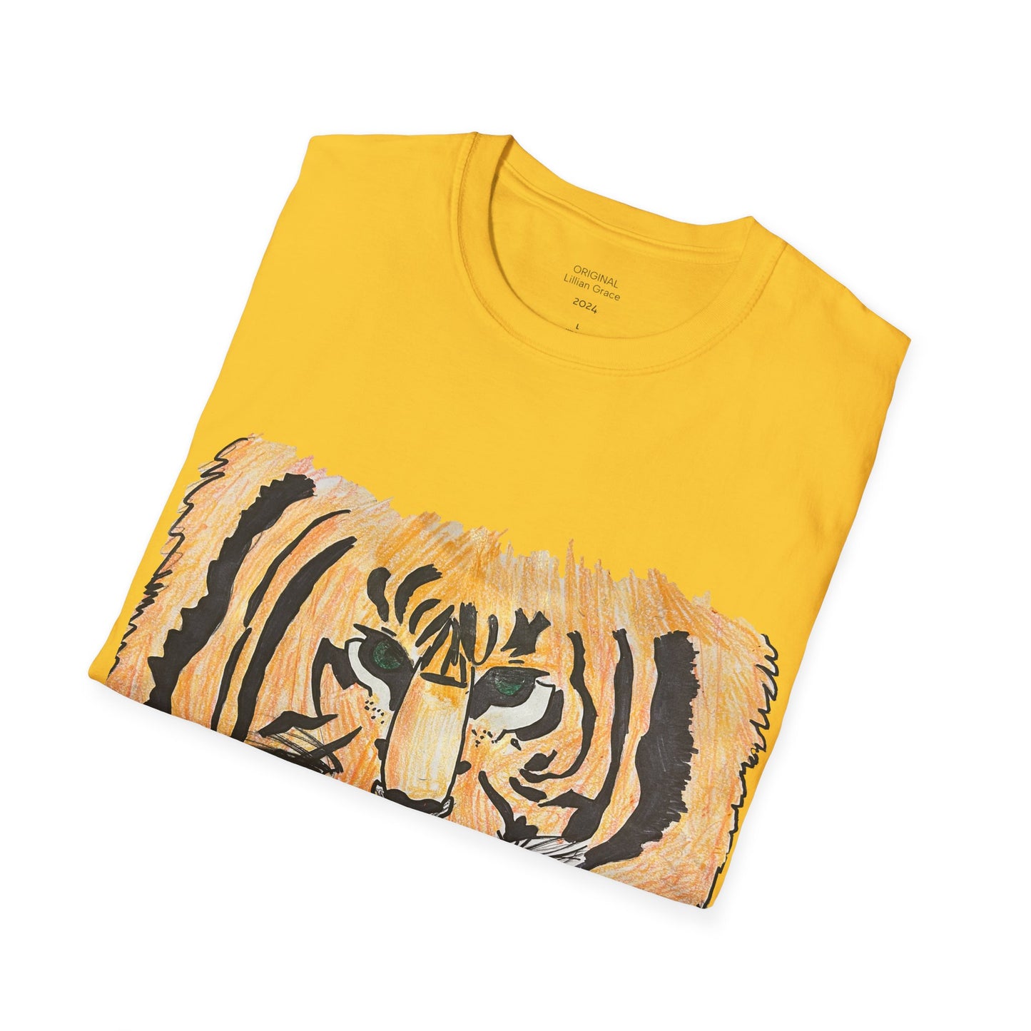 Unisex Softstyle T-Shirt- Lillian's Tiger and Quote