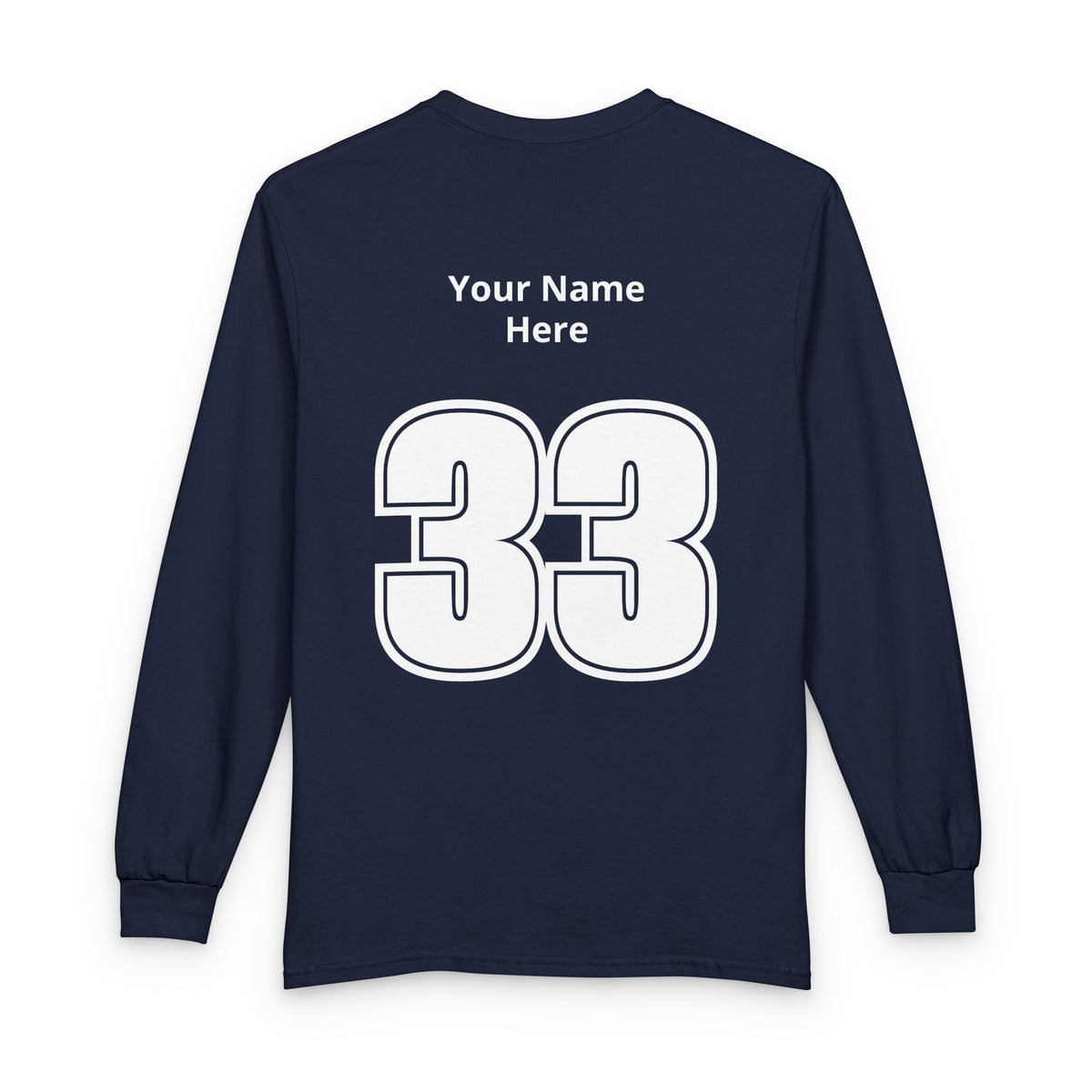 Senior Night Football Mockup - Unisex Long Sleeve T-Shirt