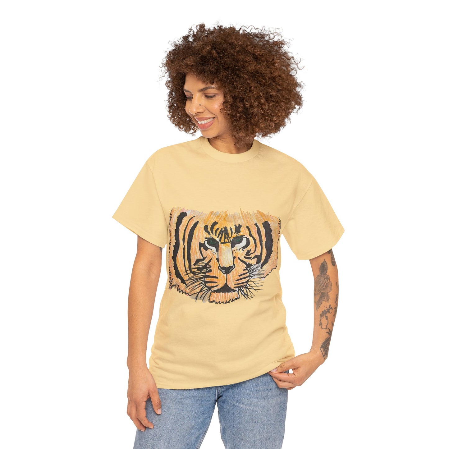 Unisex Heavy Cotton Tee: Lillian's Tiger
