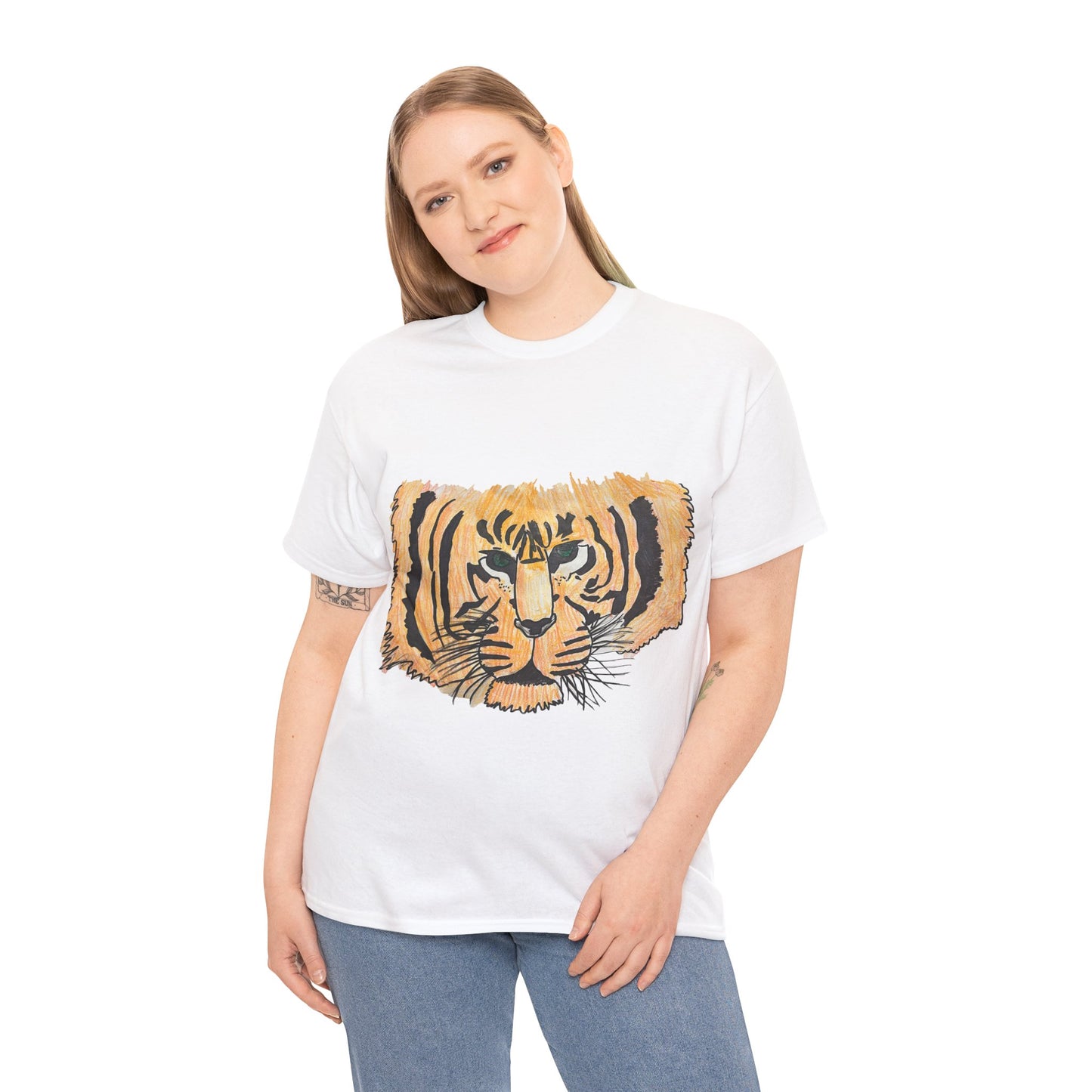Unisex Heavy Cotton Tee: Lillian's Tiger