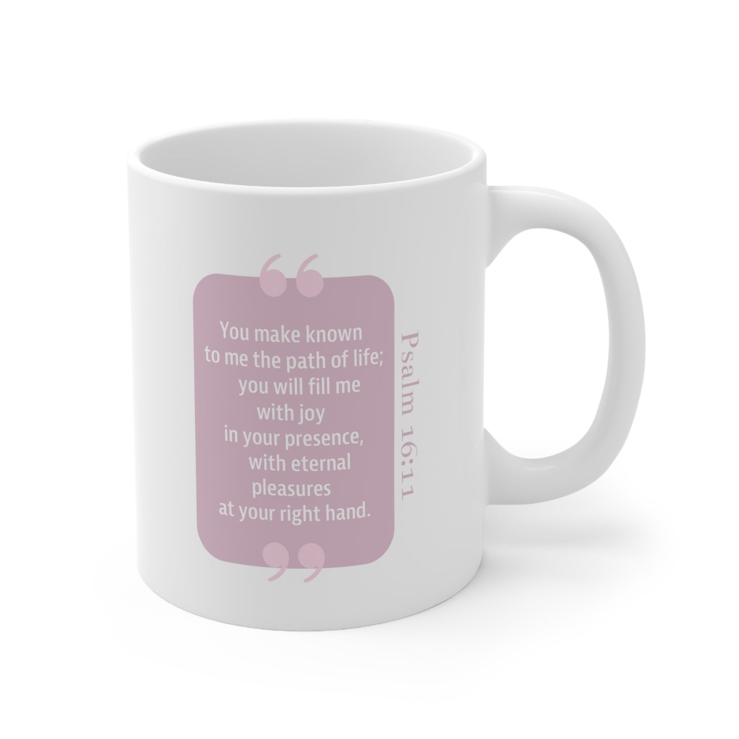 Ceramic Mug 11oz: Your Faith By Color - Pink