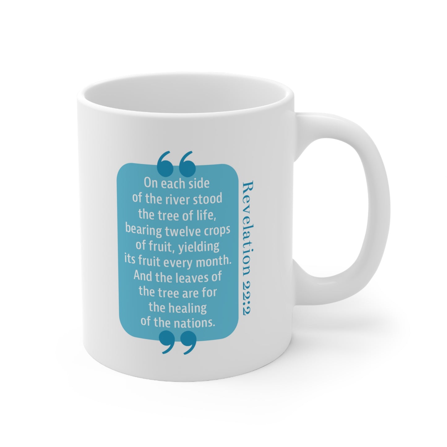 Ceramic Mug 11oz: Your Faith By Color - Aqua