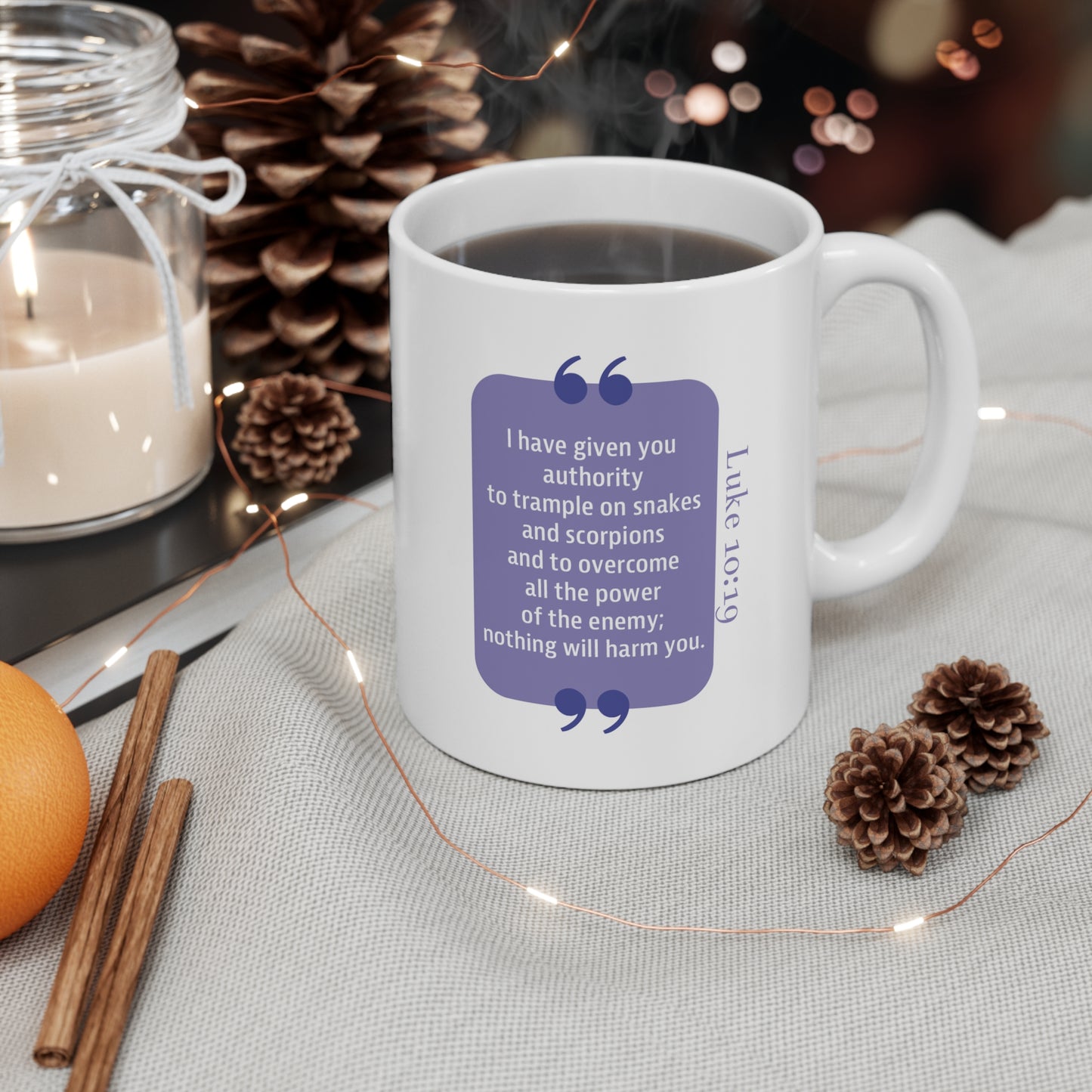 Ceramic Mug 11oz: Your Faith By Color - Purple