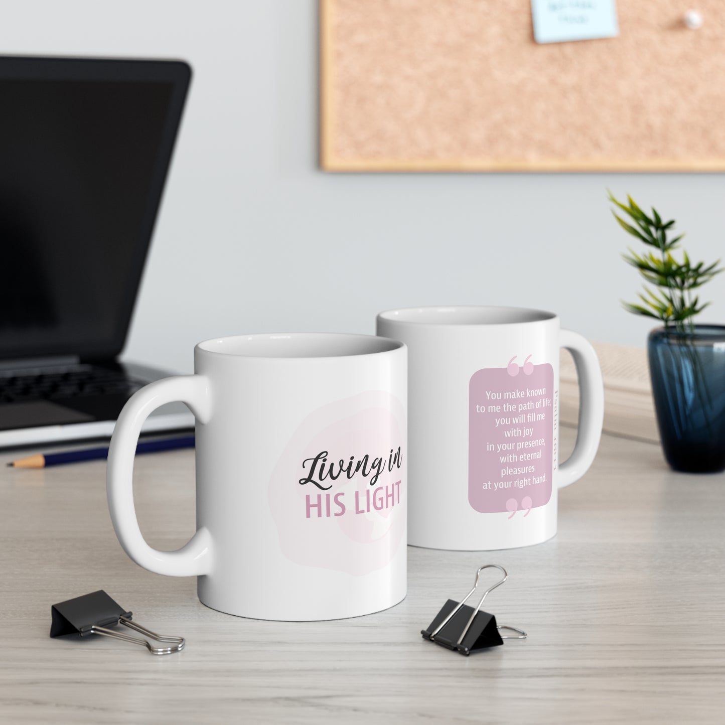 Ceramic Mug 11oz: Your Faith By Color - Pink