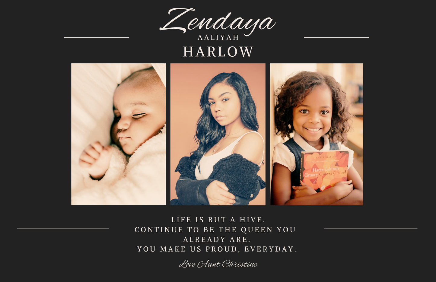 Editable Yearbook Ad Template | Senior Tribute Bundle - Half and Quarter Page - Theme: Noir