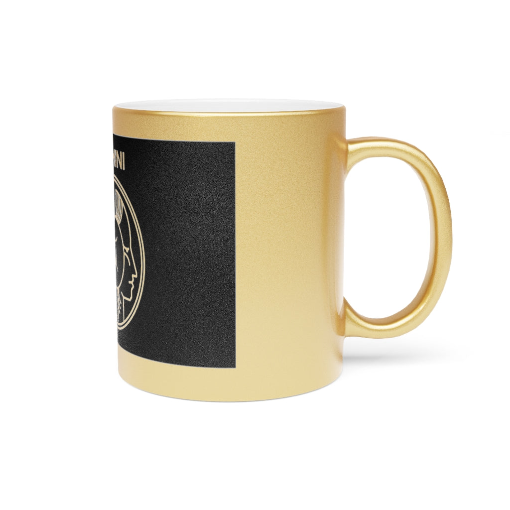 Gemini - 11 Oz Metallic Mug (Silver / Gold)