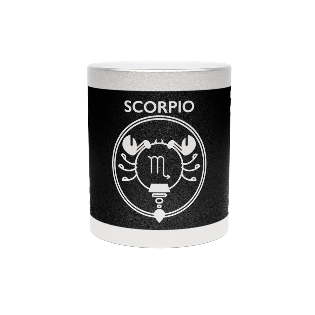 Scorpio - 11 Oz Metallic Mug (Silver / Gold)